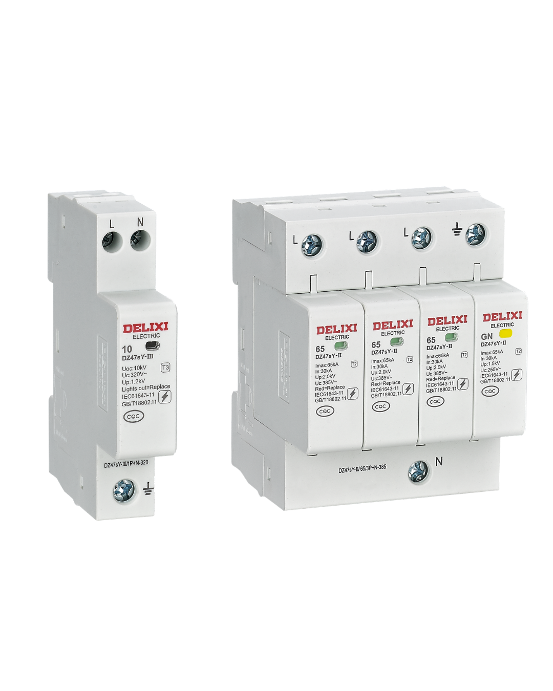DZ47sY-II Type 2 AC Surge Protective Device (SPD) | 20kA–160kA | 275V–440VAC