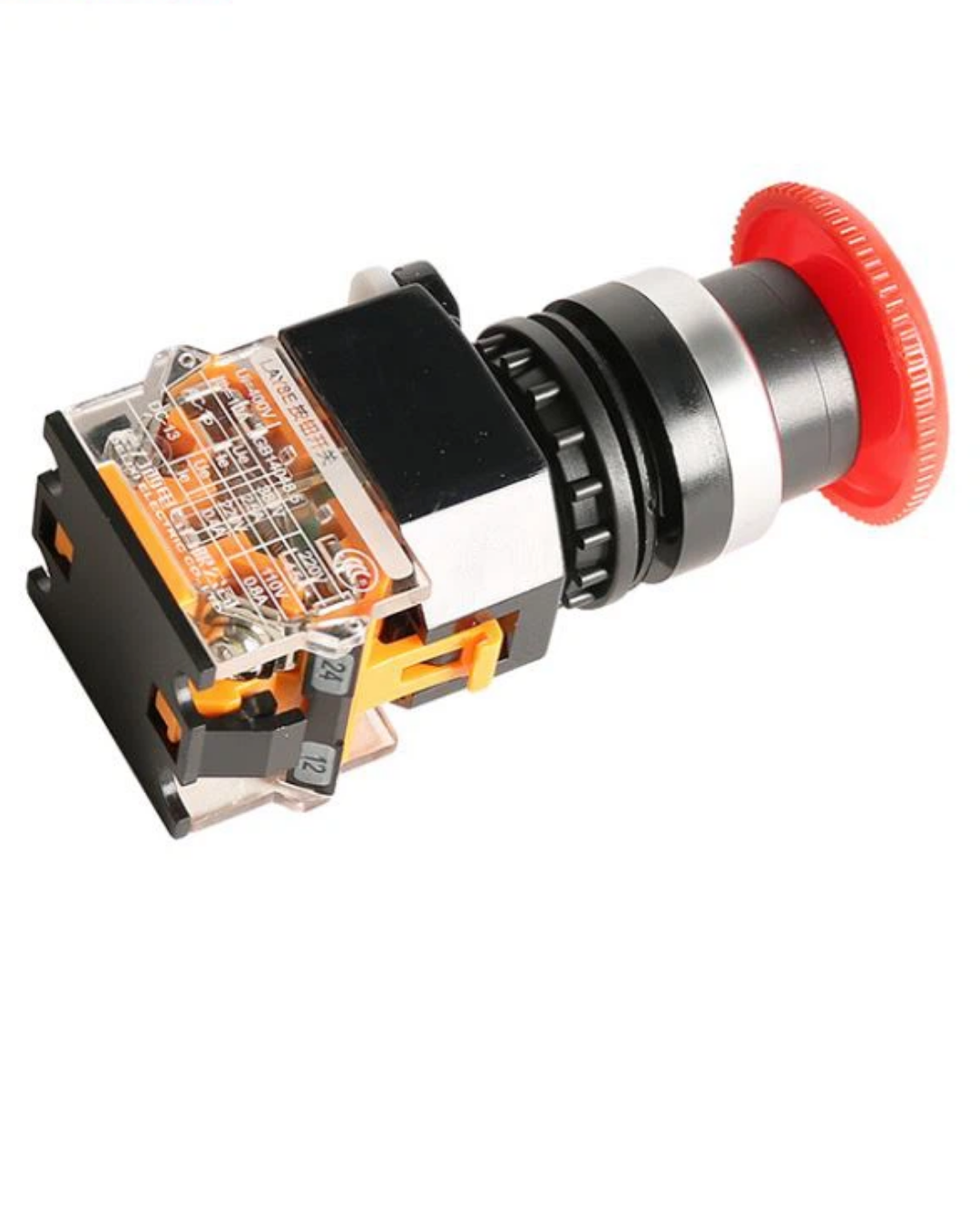 HLAY2 Emergency Stop Push Button Switch | Mushroom Head Emergency OFF Button | 40mm & 60mm E-Stop Switch