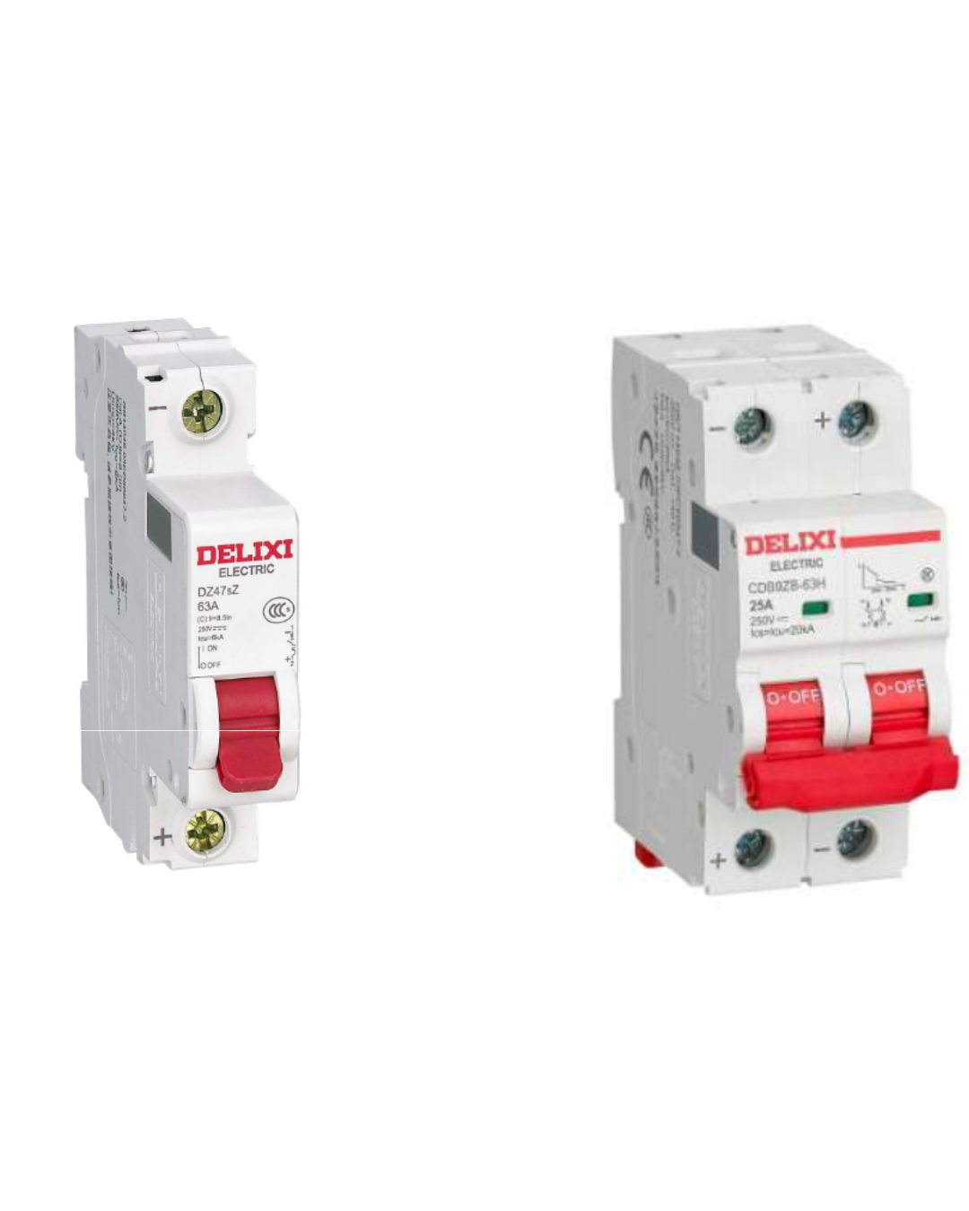 HDB9Z / HDB9ZW DC Miniature Circuit Breaker (DC MCB) | 1000VDC | 1A–63A | 1P–4P | 6kA Breaking Capacity