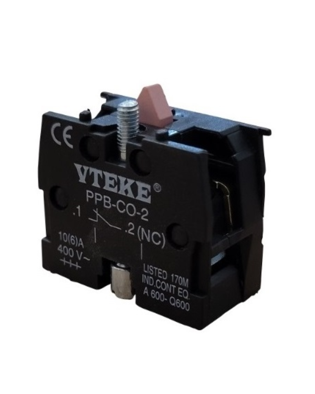 Auxiliary Contact Block – Nc And No | VTEKE PPB-CO-2