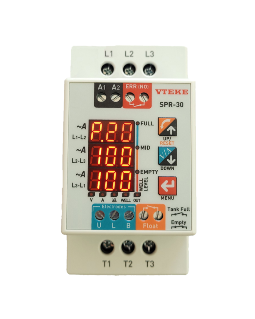 SUBMERSIBLE PUMP RELAY (With Electronic Contactor) 3-PHASE | VTEKE SPR-30