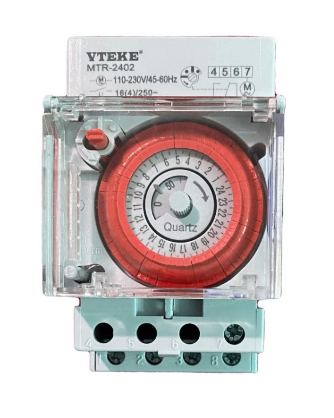 24-HOUR MECHANICAL TIMERS 110-240VAC Battery (150hr) Min time (30min) | VTEKE MTR-2402