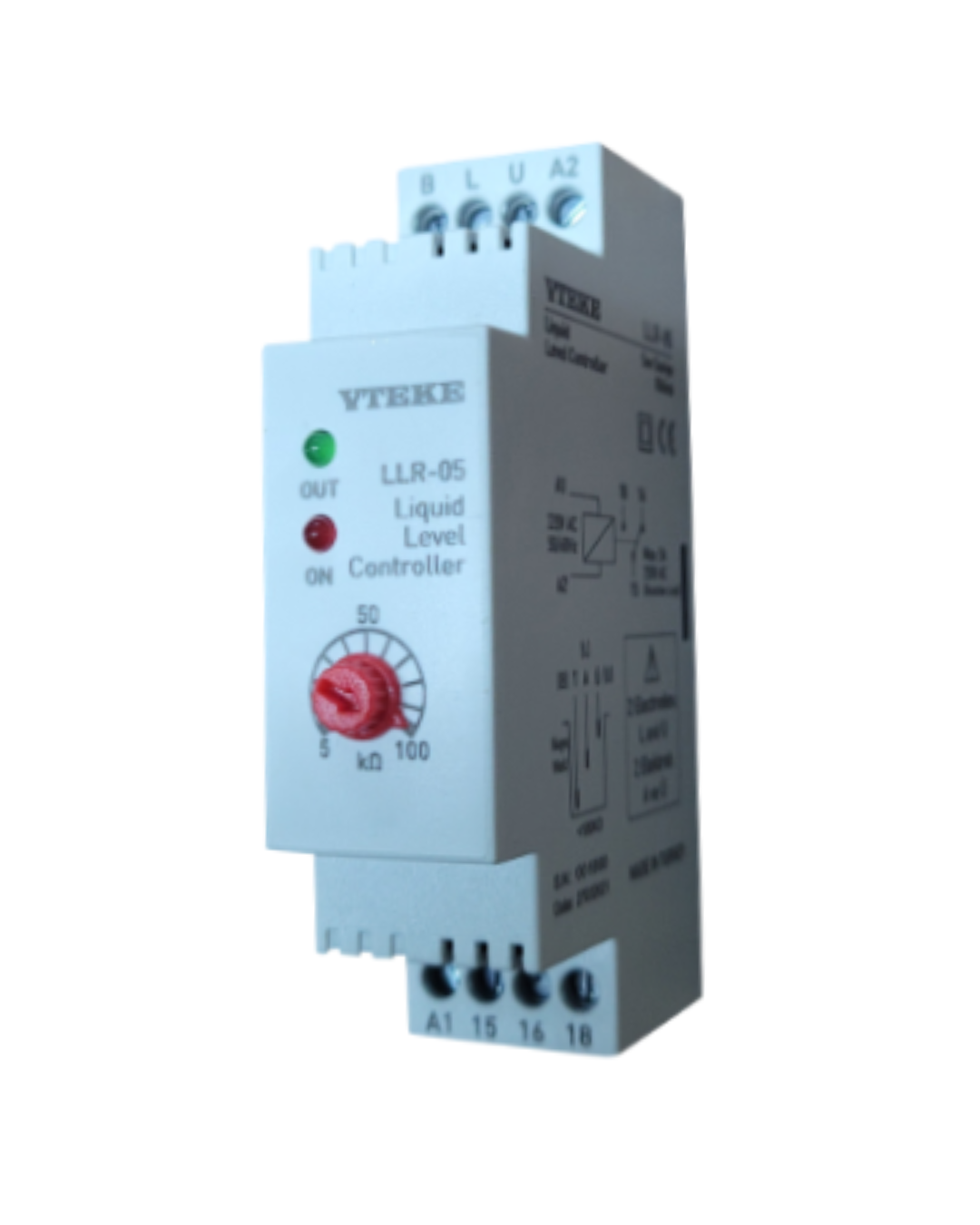 LIQUID LEVEL RELAY/ ELECTRODE Sensitivity (<100Kohm) | VTEKE LLR-05/ LLE-10