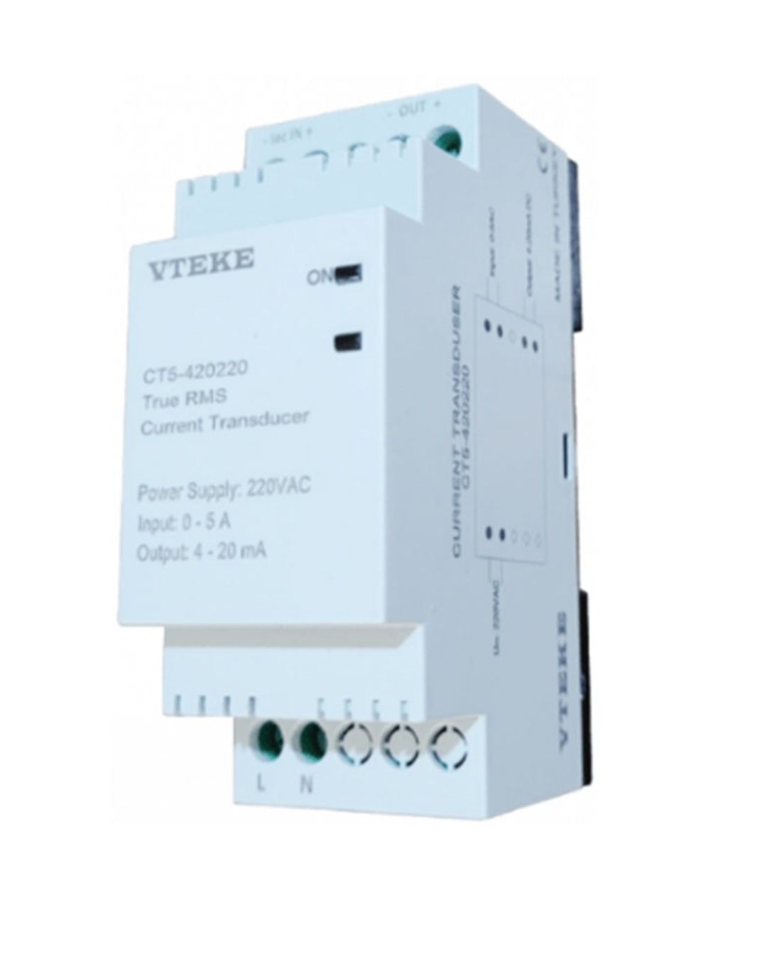 Single Phase Current Transducer, Fixed Output Ranges | VTEKE CT5 Series
