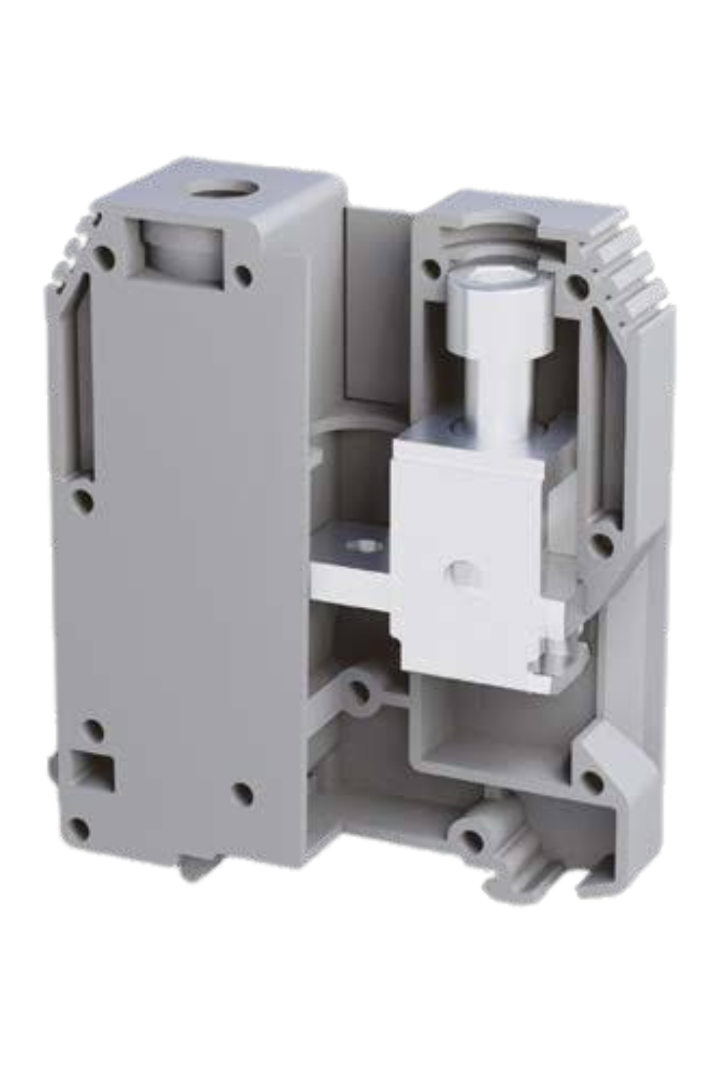 Feed Through terminal block-Screw type | TBLOC TBL 95mm Grey/8000099108